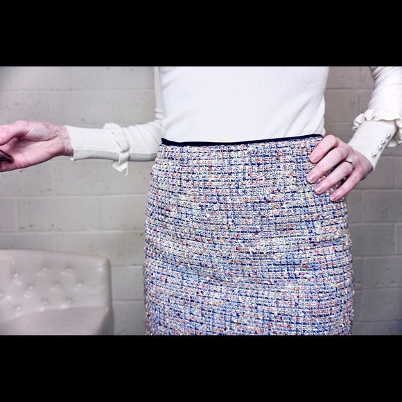 Tory Burch Tweed skirt size 6 - Picture 3 of 7